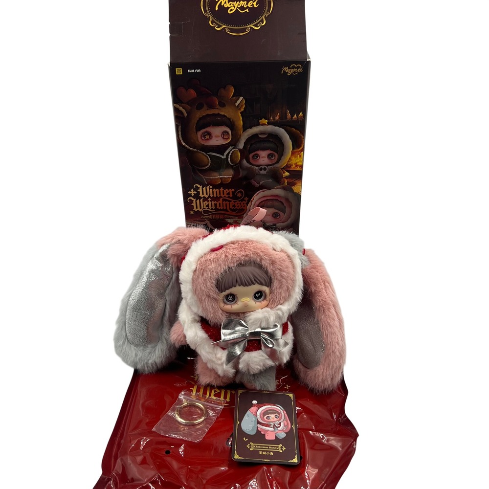Maymei Winter Weirdness Christmas Bunny Plush Pendant Keychain Confirmed Box
